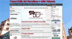 Desktop Screenshot of cassaedilevc.it